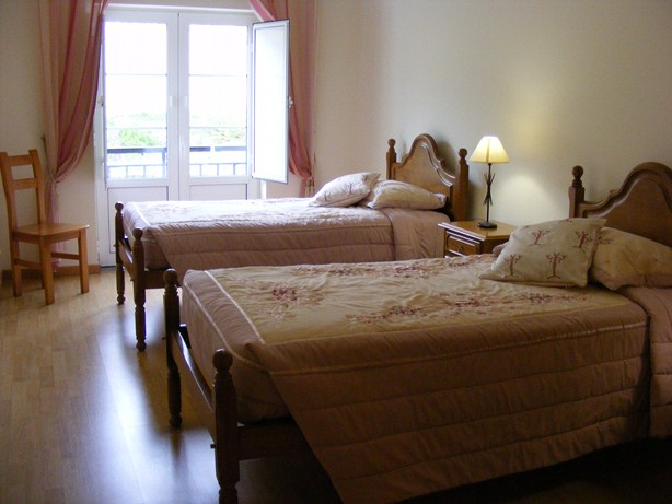 Spacious double bedroom with built in wardrobes