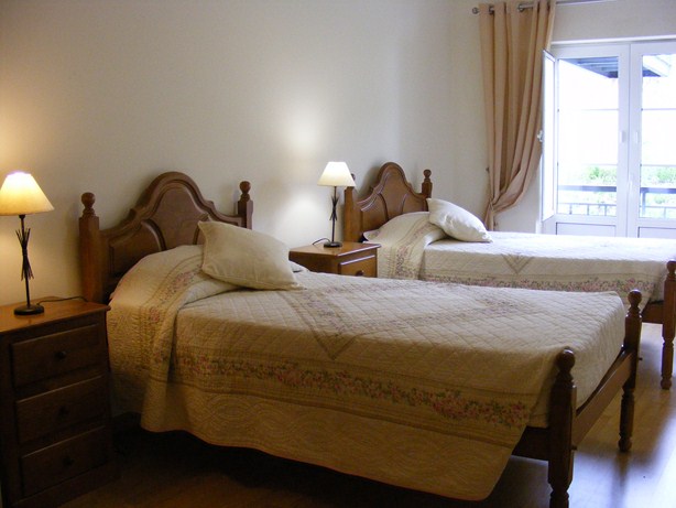 Spacious double bedroom with built in wardrobes